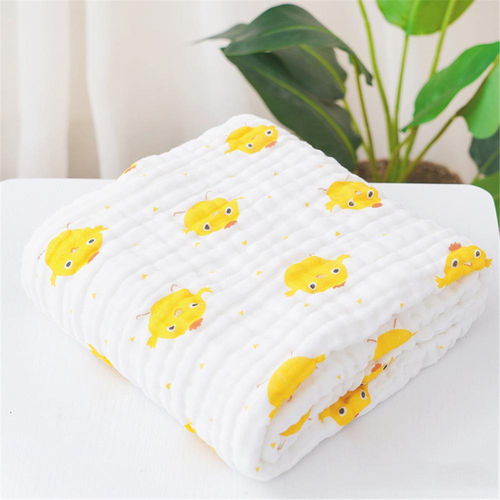 Baby Cotton Cartoon Printed Six-Layer Wholesale Baby Blankets - PrettyKid