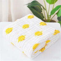 Baby Cotton Cartoon Printed Six-Layer Wholesale Baby Blankets - PrettyKid