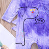 Baby Girls Cartoon Printed Tie Dye Long Sleeve Romper Baby Wholesale Clothing - PrettyKid