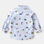 Boys Cartoon Printing Dinosaur Shirt Boys Wholesale Clothing - PrettyKid