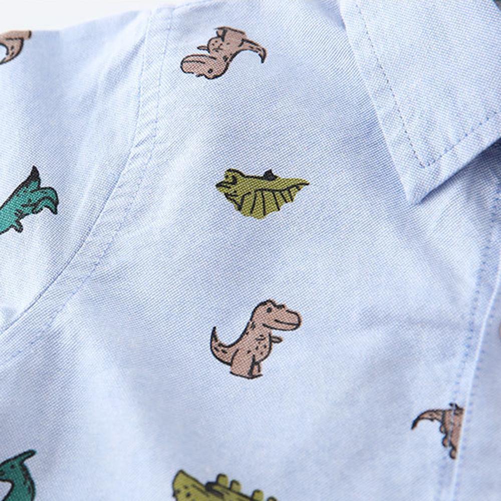 Boys Cartoon Printing Dinosaur Shirt Boys Wholesale Clothing - PrettyKid