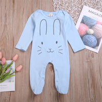 Baby Unisex Cartoon Rabbit Long Sleeve Romper Wholesale Baby Outfits - PrettyKid