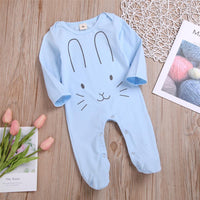 Baby Unisex Cartoon Rabbit Long Sleeve Romper Wholesale Baby Outfits - PrettyKid