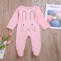 Baby Unisex Cartoon Rabbit Long Sleeve Romper Wholesale Baby Outfits - PrettyKid