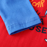 Boys Cartoon Shark Long-sleeved T-shirt Wholesale - PrettyKid