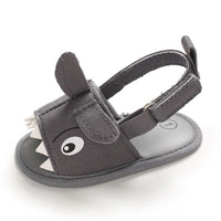 Baby Boys Cartoon Shark Magic Tape Canvas Sandals Baby Shoe Wholesale - PrettyKid