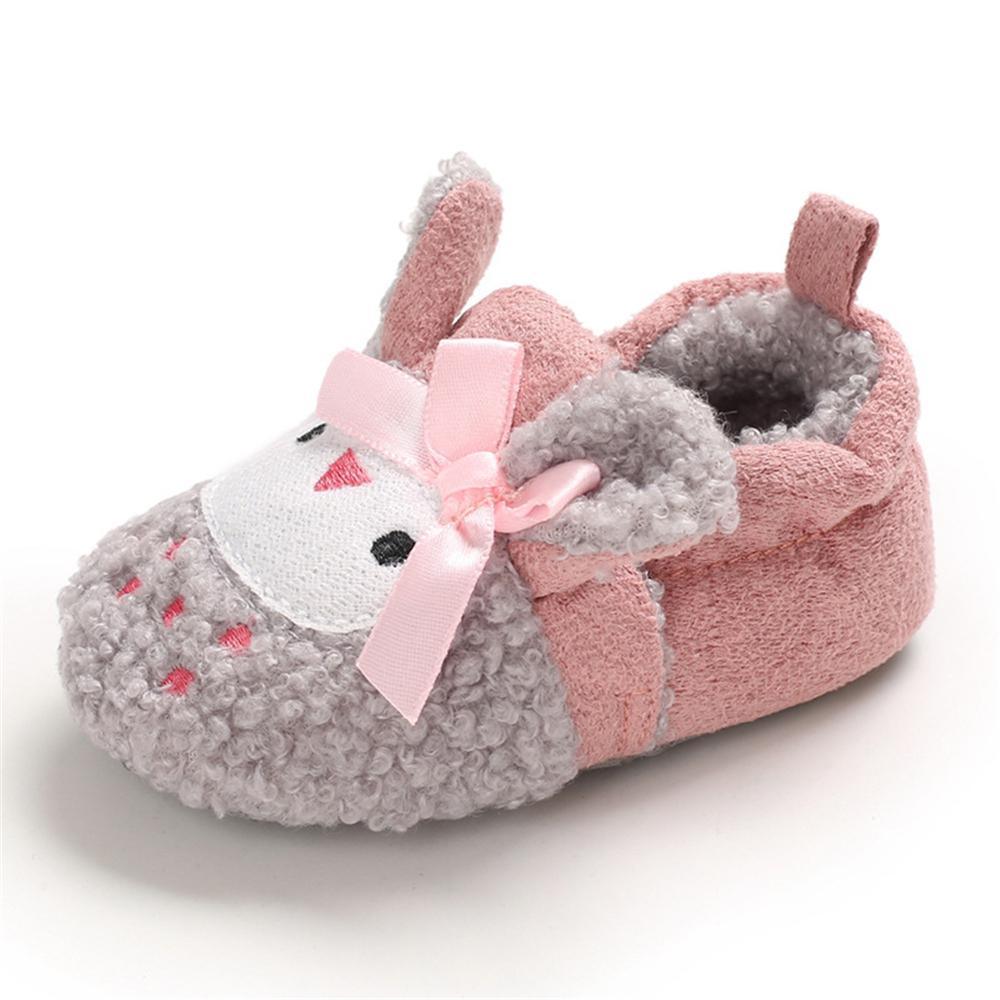 Baby Unisex Cartoon Slip On Fur Flats Children Wholesale Shoes - PrettyKid