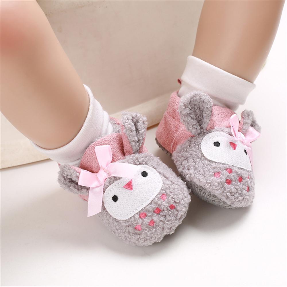 Baby Unisex Cartoon Slip On Fur Flats Children Wholesale Shoes - PrettyKid