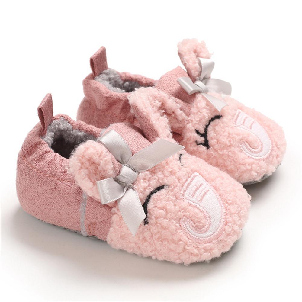 Baby Unisex Cartoon Slip On Fur Flats Children Wholesale Shoes - PrettyKid