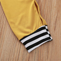 Baby Unisex Cartoon Striped Long Sleeve Romper Wholesale Baby Cloths - PrettyKid