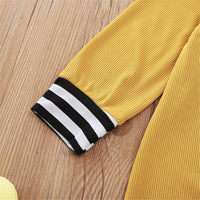 Baby Unisex Cartoon Striped Long Sleeve Romper Wholesale Baby Cloths - PrettyKid