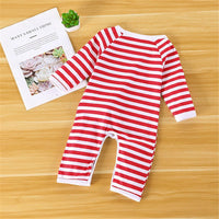 Baby Deer Cartoon Striped Printed Rompers - PrettyKid