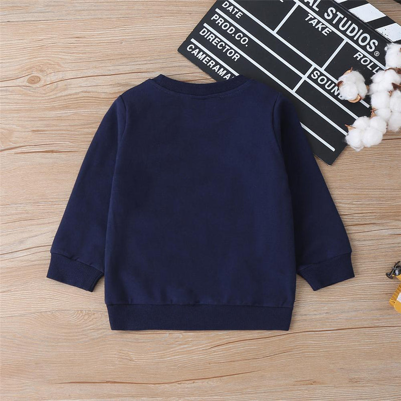 Boys Cartoon Transportation Long Sleeve Casual T-shirt Boys Clothes Wholesale - PrettyKid