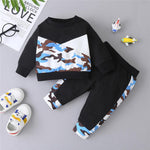 Baby Boys Casual Camo Long Sleeve Pullover & Pants Kids Wholesale Clothing - PrettyKid