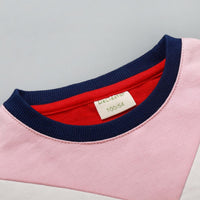 Girls Casual Color Contrast Long Tops Wholesale Kidswear - PrettyKid