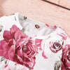 Baby Casual Floral Printed Crew Neck Dress - PrettyKid