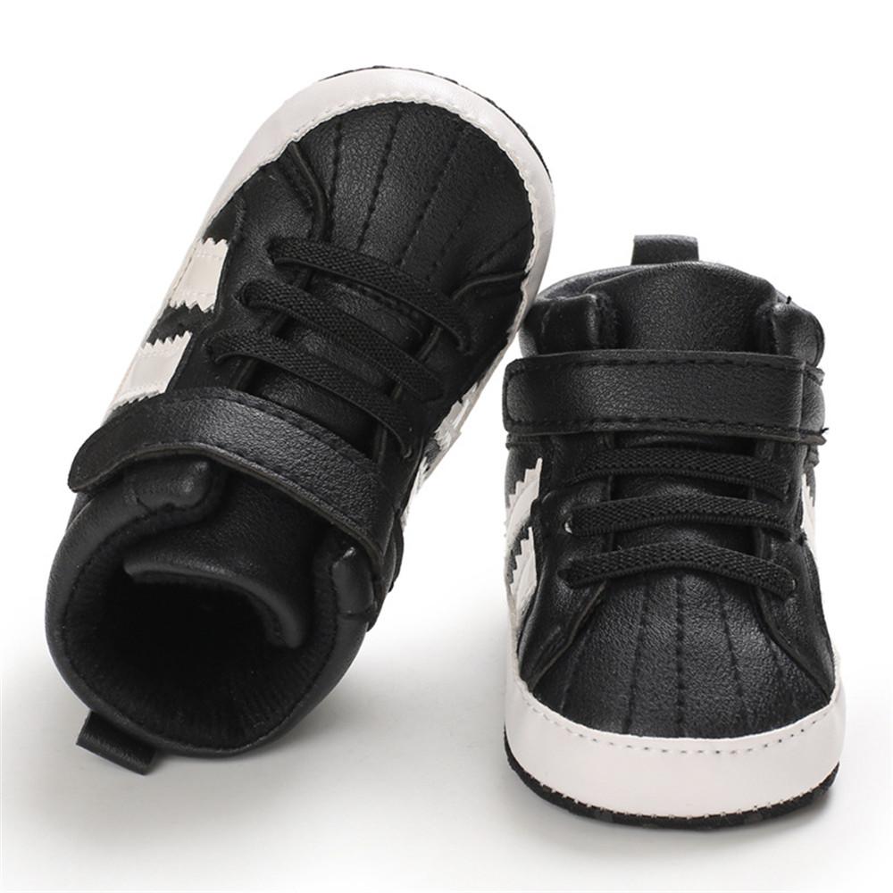 Baby Boys Casual High Top Non-slip Magic Tape Sneakers - PrettyKid