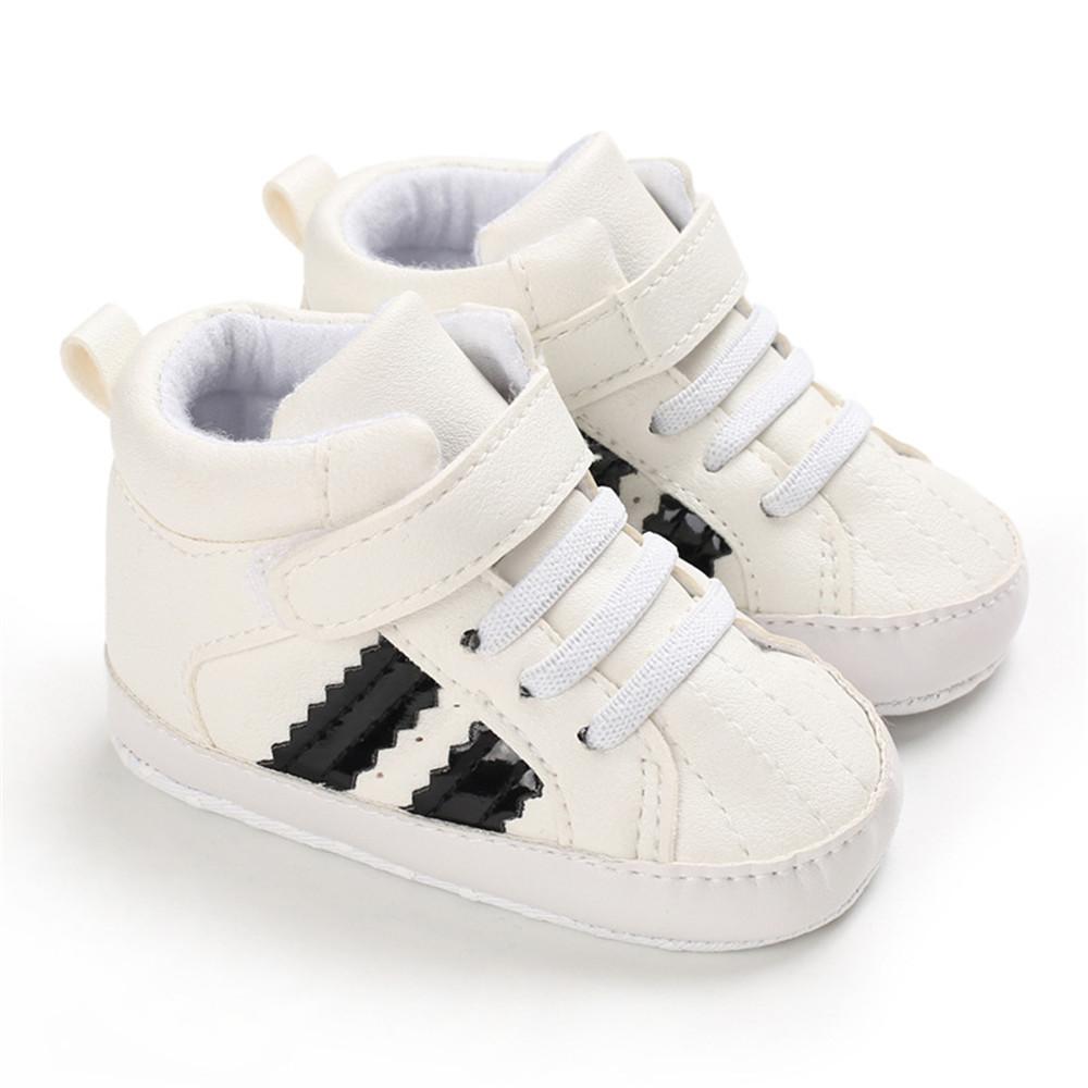 Baby Boys Casual High Top Non-slip Magic Tape Sneakers - PrettyKid