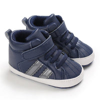 Baby Boys Casual High Top Non-slip Magic Tape Sneakers - PrettyKid