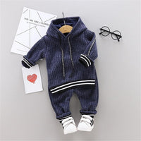 Boys Casual Hooded Long Sleeve Top & Pants - PrettyKid