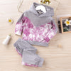 Girls Casual Hooded Tie Dye Long Sleeve Top & Pants Wholesale Girls Clothes - PrettyKid