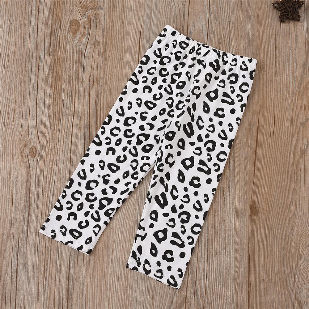 Toddler Girls Leopard Long Sleeve Top & Pants Wholesale Girls Clothing - PrettyKid