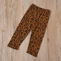 Toddler Girls Leopard Long Sleeve Top & Pants Wholesale Girls Clothing - PrettyKid