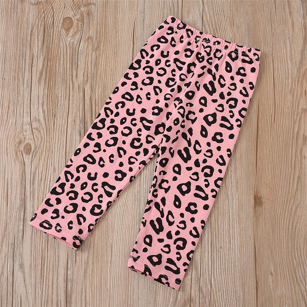 Toddler Girls Leopard Long Sleeve Top & Pants Wholesale Girls Clothing - PrettyKid