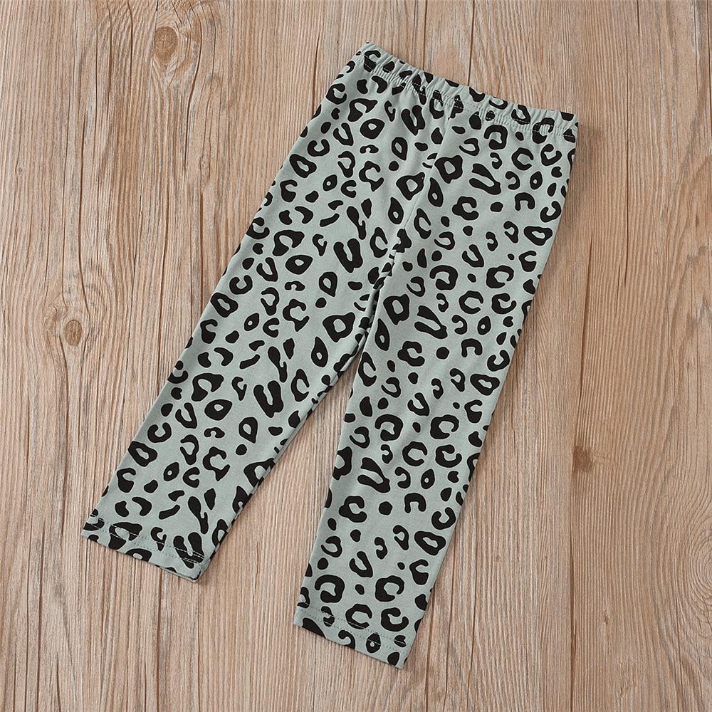 Toddler Girls Leopard Long Sleeve Top & Pants Wholesale Girls Clothing - PrettyKid