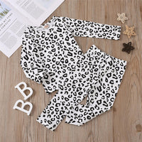 Toddler Girls Leopard Long Sleeve Top & Pants Wholesale Girls Clothing - PrettyKid