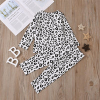 Toddler Girls Leopard Long Sleeve Top & Pants Wholesale Girls Clothing - PrettyKid