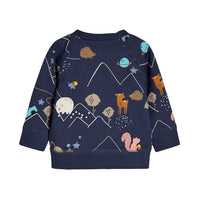 Boys Casual Long Sleeve Cartoon Printed Jumper - PrettyKid