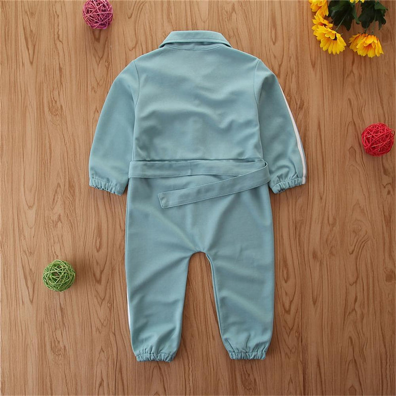 Girls Casual Long Sleeve Jumpsuit Wholesale Girls Boutique Clothing - PrettyKid
