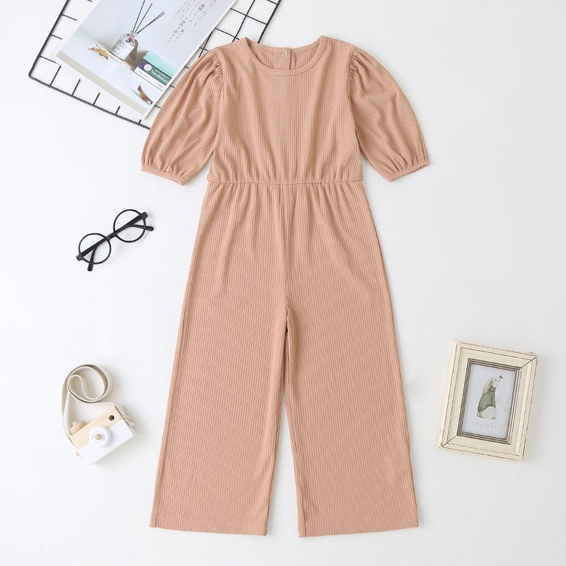 Girls Casual Long Sleeve Jumpsuits - PrettyKid