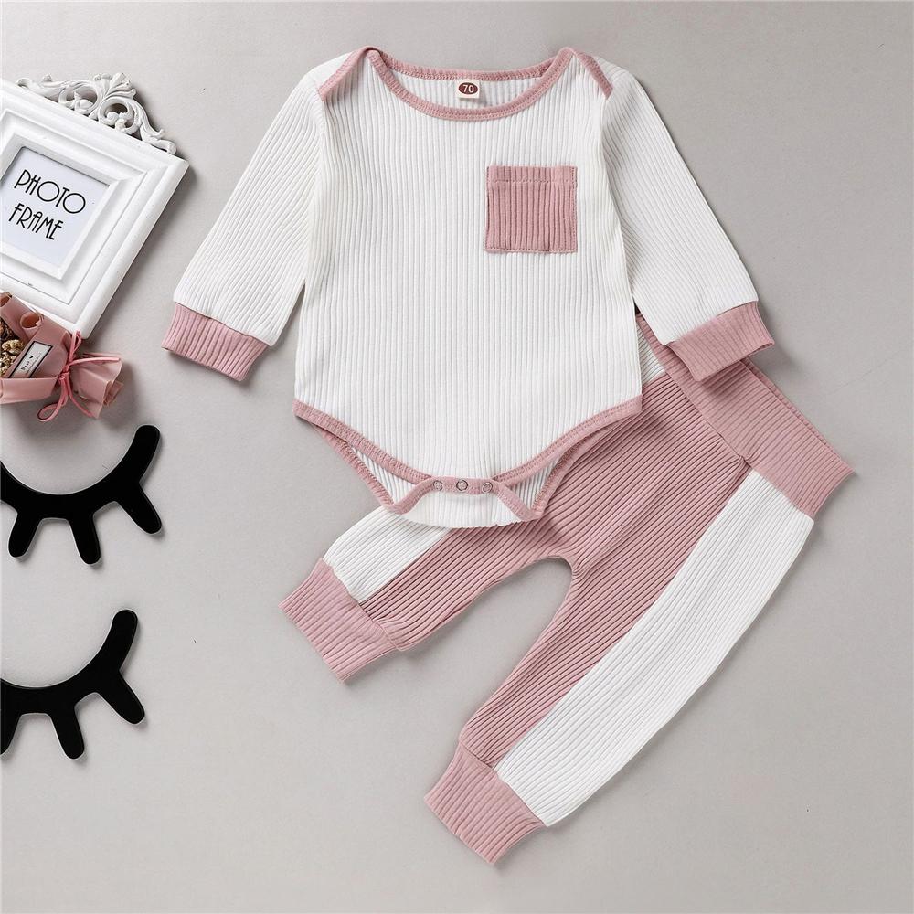 Baby Unisex Casual Long Sleeve Romper & Pants Cheap Boutique Baby Clothing - PrettyKid