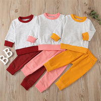 Unisex Casual Long Sleeve Top & Pants Girls Wholesale Childrens Clothing - PrettyKid