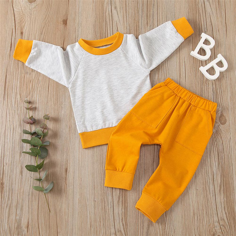 Unisex Casual Long Sleeve Top & Pants Girls Wholesale Childrens Clothing - PrettyKid