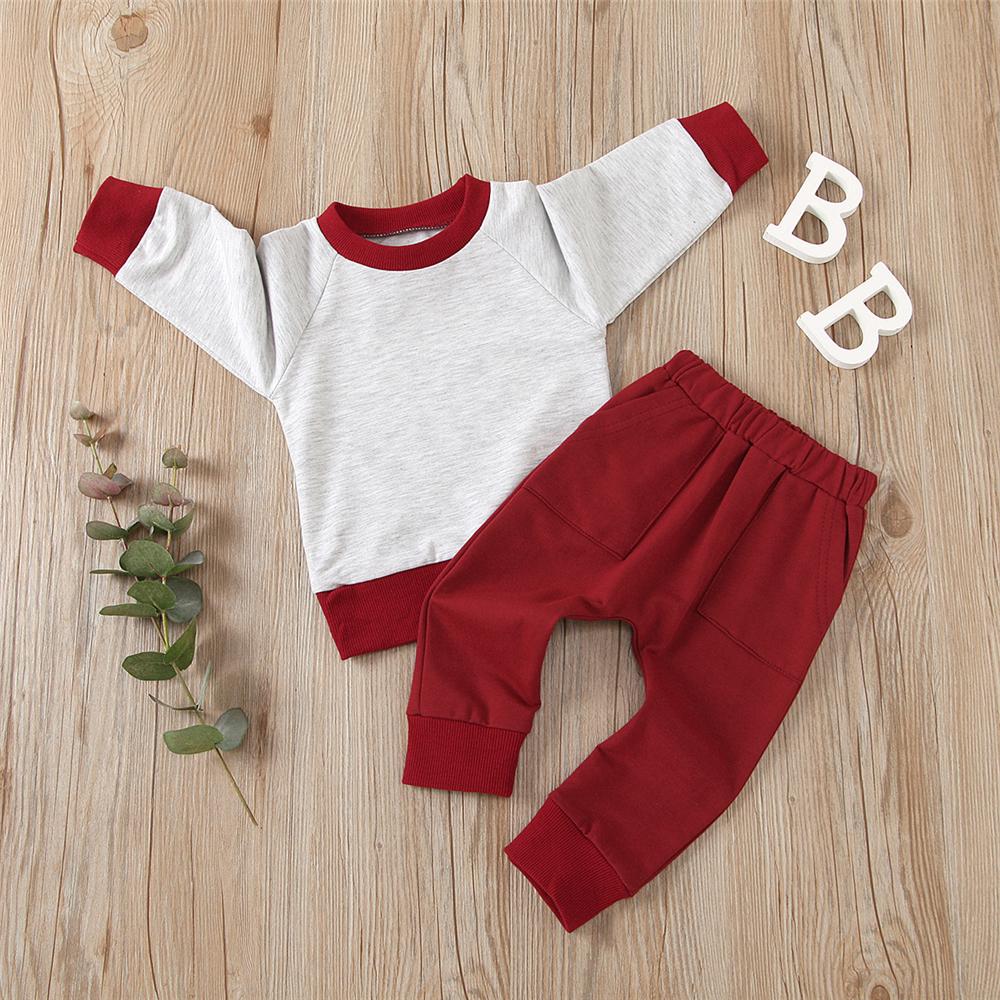 Unisex Casual Long Sleeve Top & Pants Girls Wholesale Childrens Clothing - PrettyKid