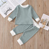 Baby Unisex Casual Long Sleeve Top & Trousers Cheap Boutique Baby Clothes - PrettyKid