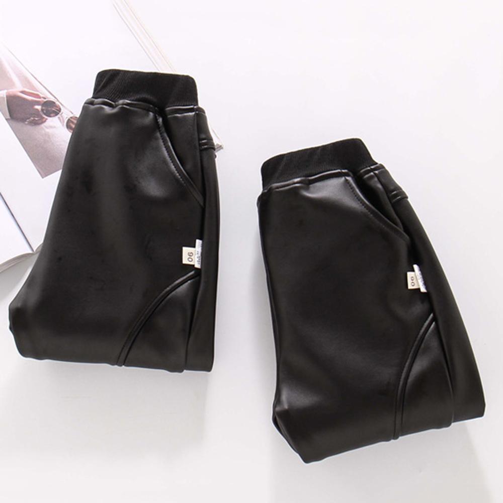 Boys Casual Pocket Artificial Leather Pants Wholesale Bulk Childrens Clothing Suppliers - PrettyKid