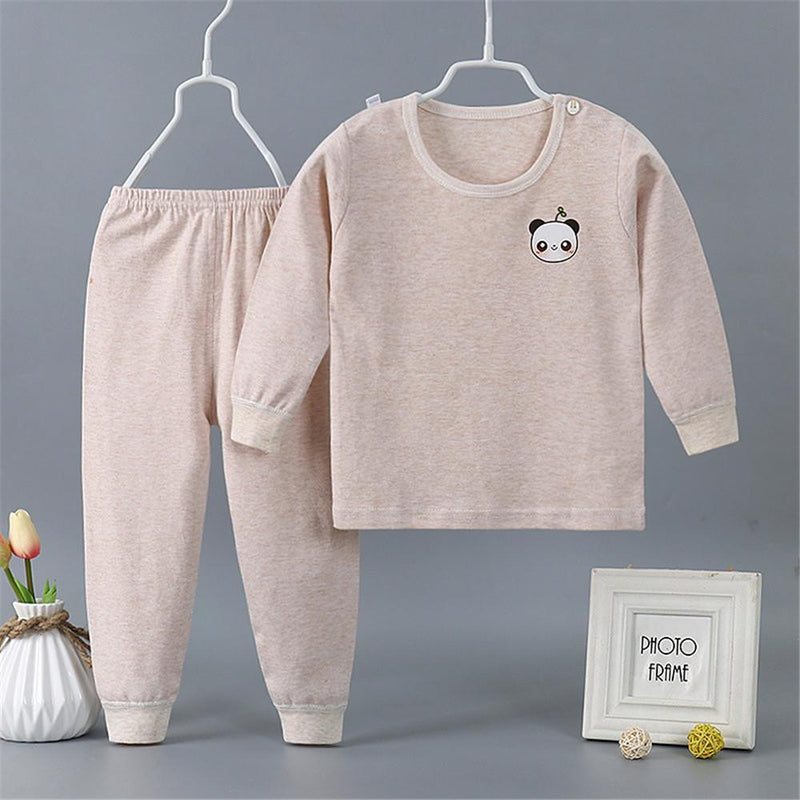 Boys Casual Solid Cartoon Tops & Pants - PrettyKid