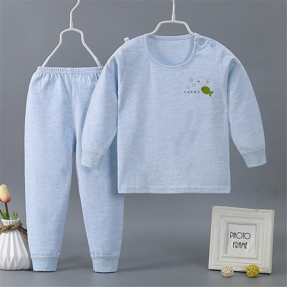 Boys Casual Solid Cartoon Tops & Pants - PrettyKid