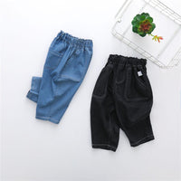 Boys Casual Solid Pocket Jeans - PrettyKid