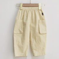 Boys Casual Solid Pocket Trousers Wholesale Boys Clothing Suppliers - PrettyKid