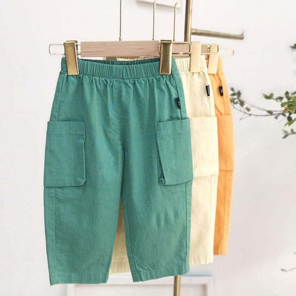 Boys Casual Solid Pocket Trousers Wholesale Boys Clothing Suppliers - PrettyKid