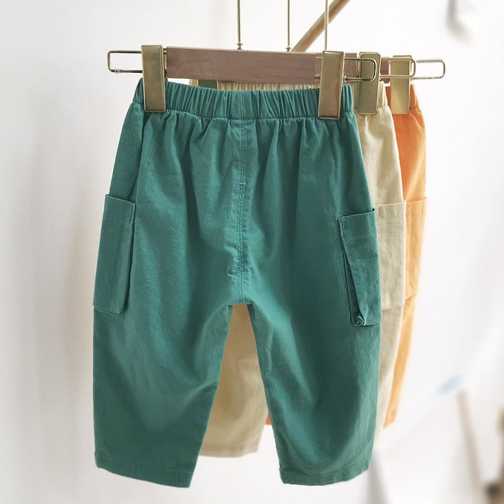 Boys Casual Solid Pocket Trousers Wholesale Boys Clothing Suppliers - PrettyKid