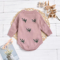 Baby Girls Cherry Ball Long Sleeve Crew Neck Romper Baby Clothes Vendors - PrettyKid