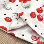 Toddler Girls Cherry Printed Sleeveless Dress & Cardigan Coat Girl Wholesale - PrettyKid