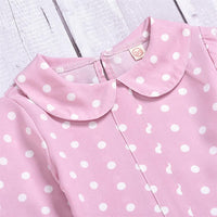 Toddler Girls Chiffon Polka Dot Top & Skirt Wholesale Girls - PrettyKid