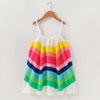Girls Chiffon Rainbow Printed Suspender Dress Wholesale Childrens Dresses - PrettyKid